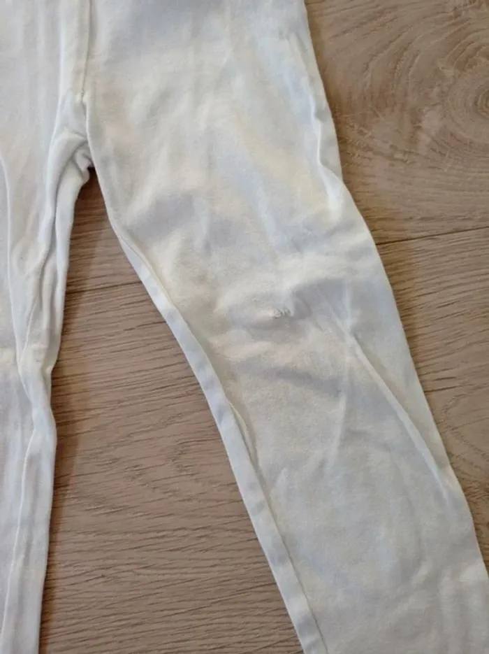Lot de 2 leggings rose et blanc Obaïbi 3 ans - photo numéro 4