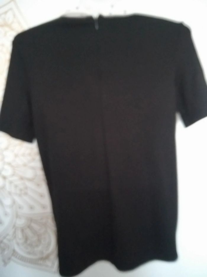 Haut noir col claudine taille S Etam - photo numéro 3