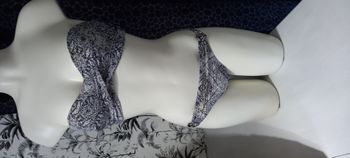 Maillot de bain imprimé noir/blanc