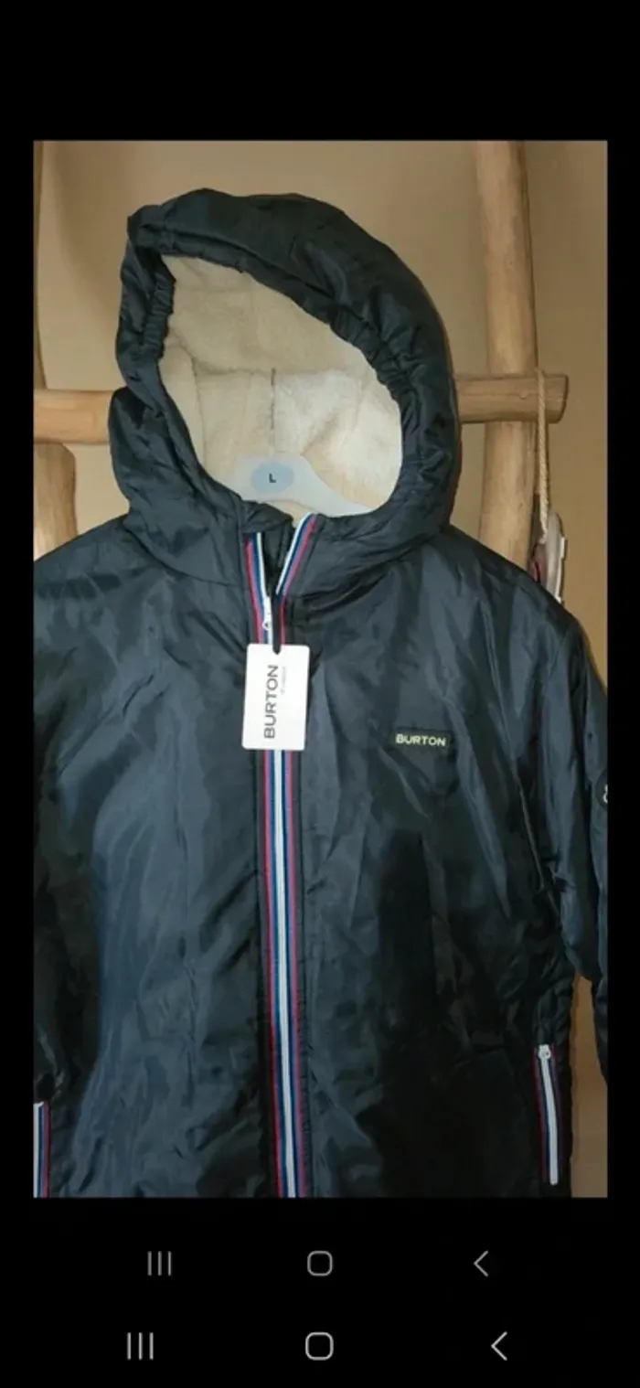 Manteau doublé sherpa mixte - photo numéro 2