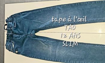 Tape à l'œil TAO 12 ans slim pantalon jean