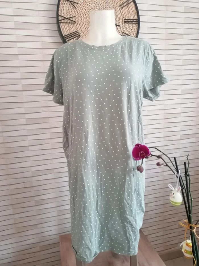 Chemise de nuit à pois