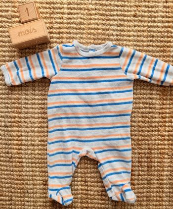 Pyjama velours TEX 1mois / 54cm