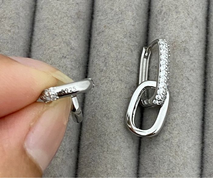 Boucles d’oreilles en argent 925 - photo numéro 4