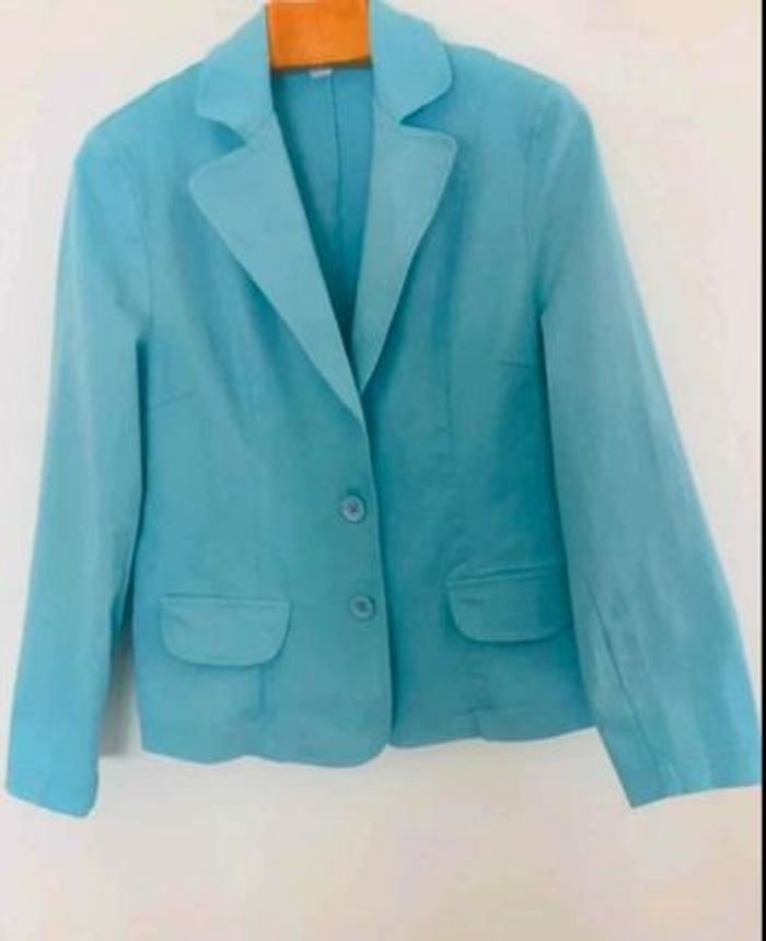 Veste turquoise Taille 40 - 44 vintage