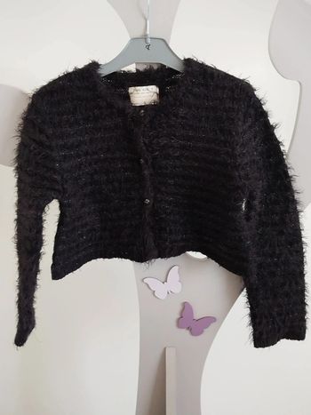 Boléro noir et argenté Zara taille 7/8 ans
