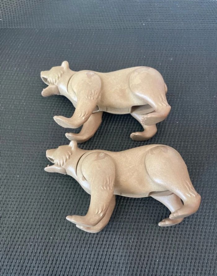 Playmobil lot 2 figurines Ours brun Grizzly Wiltopia très bon état comme neuf - photo numéro 4