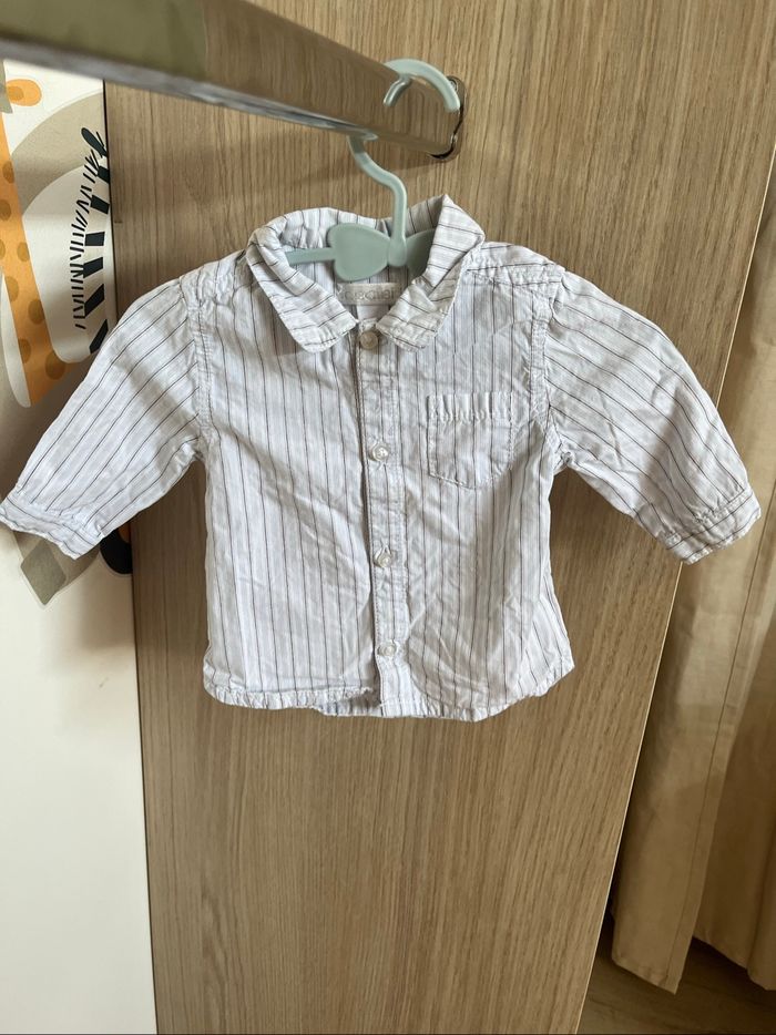 Chemise 1 mois obaibi + petit pull fin sans manche 3 mois cocoon la redoute - photo numéro 4