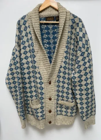 Eddie Bauer Vintage Cardigan Wool Laine Mens XL