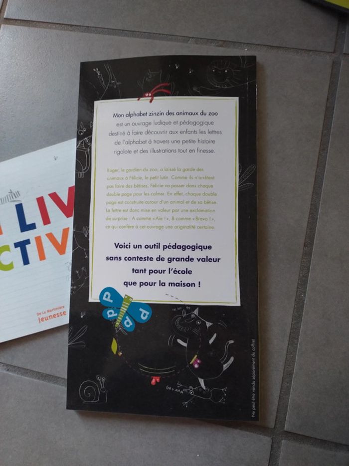 Coffret mon alphabet zinzin des animaux du zoo - photo numéro 5