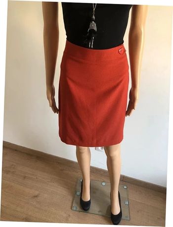 Jupe orange brique neuve Molly Bracken taille M (valeur 39€) taille grand