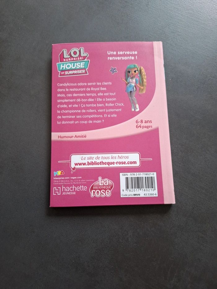Livre bibliothèque rose LOL surprise tome 2 une serveuse renversante - photo numéro 4
