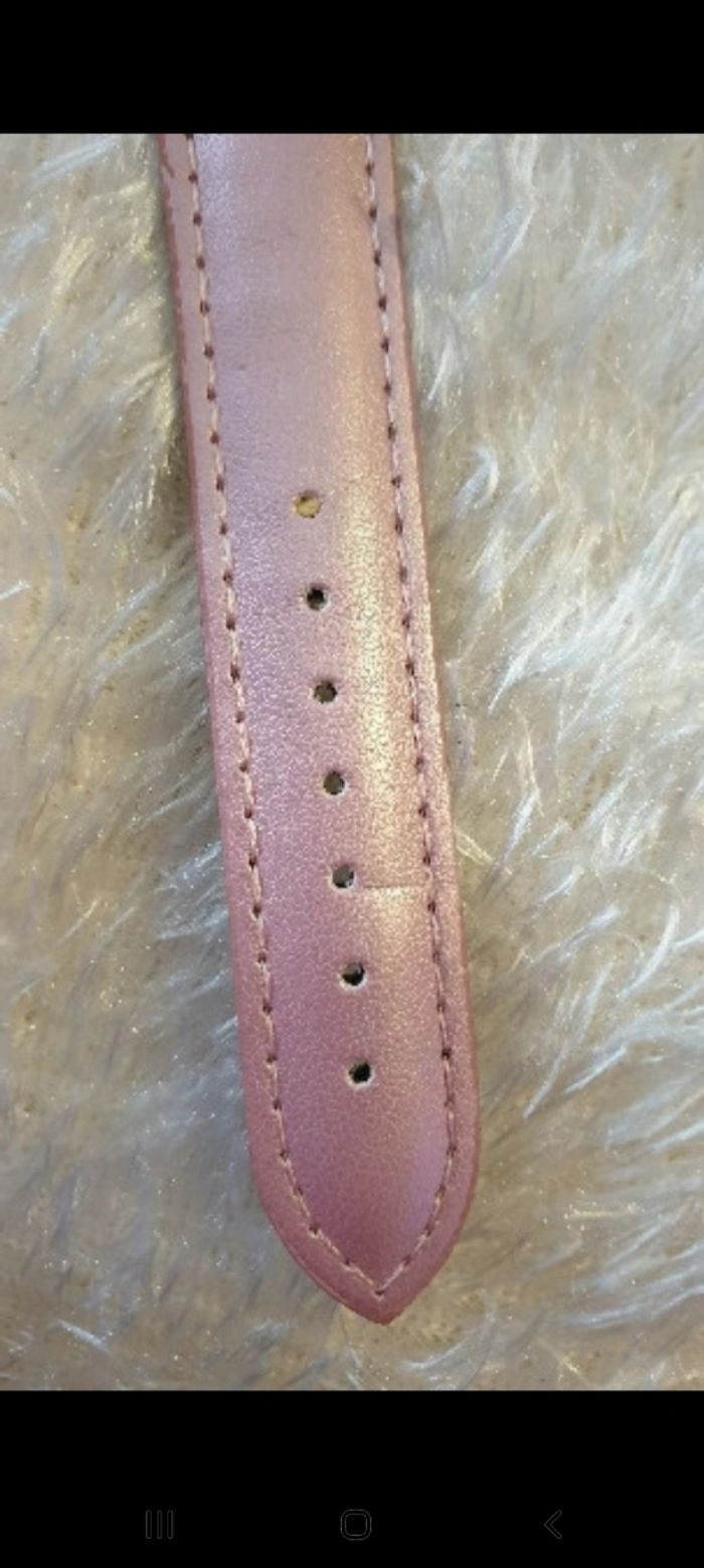 Montre enfant fille Hello Kitty  bracelet cuir , couleur rose - photo numéro 3