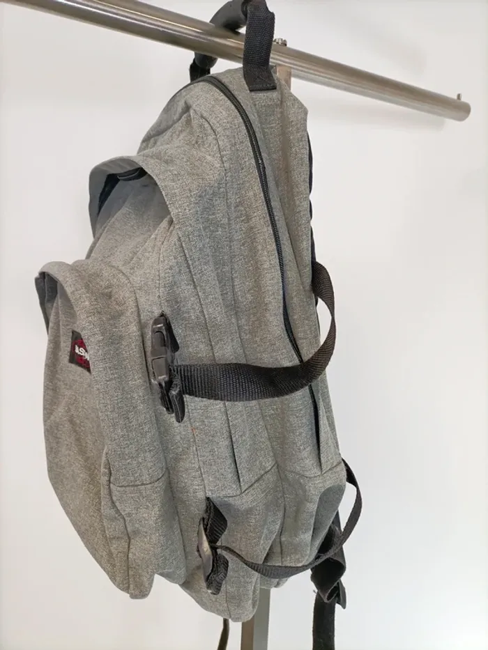 Sac à dos Eastpak gris multiple poches école voyage été - photo numéro 4