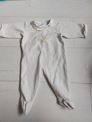 Pyjama en velours rétro vintage Petit Bateau Taille 6 mois
