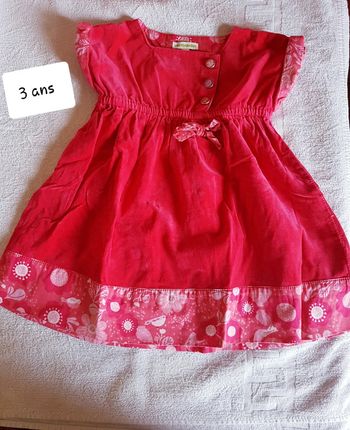 Robe velour vertbaudet 3 ans