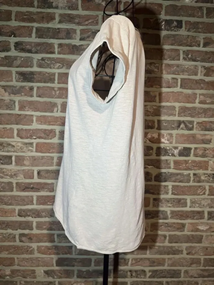 T-shirt beige Esprit uni Taille US: M , F : L - photo numéro 16