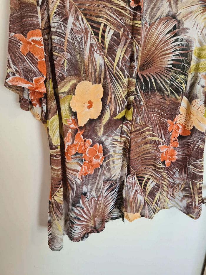 Chemise fleuri viscose taille 52 - photo numéro 3