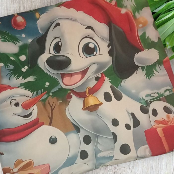 Housse de coussin noel dalmatiens - photo numéro 2