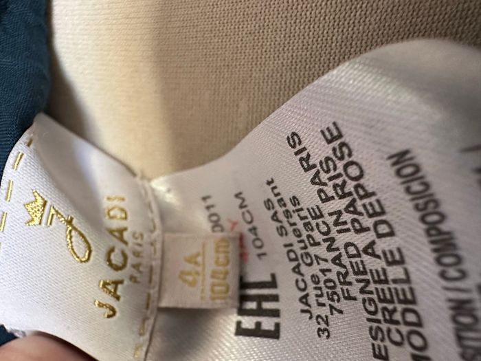 Noël: Magnifique robe de fête Jacadi 4 ans ref 7449 - photo numéro 5