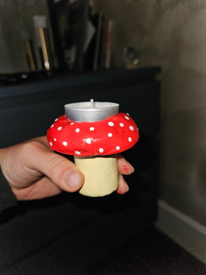 Porte bougie champignon 🍄 - photo numéro 2