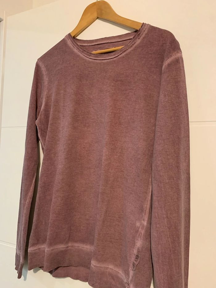 Sweat-shirt couleur bordeaux clair - photo numéro 2