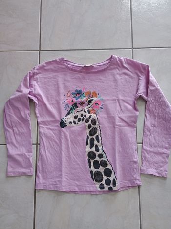 T shirt fille manches longues 8 ans du pareil au même 🦒