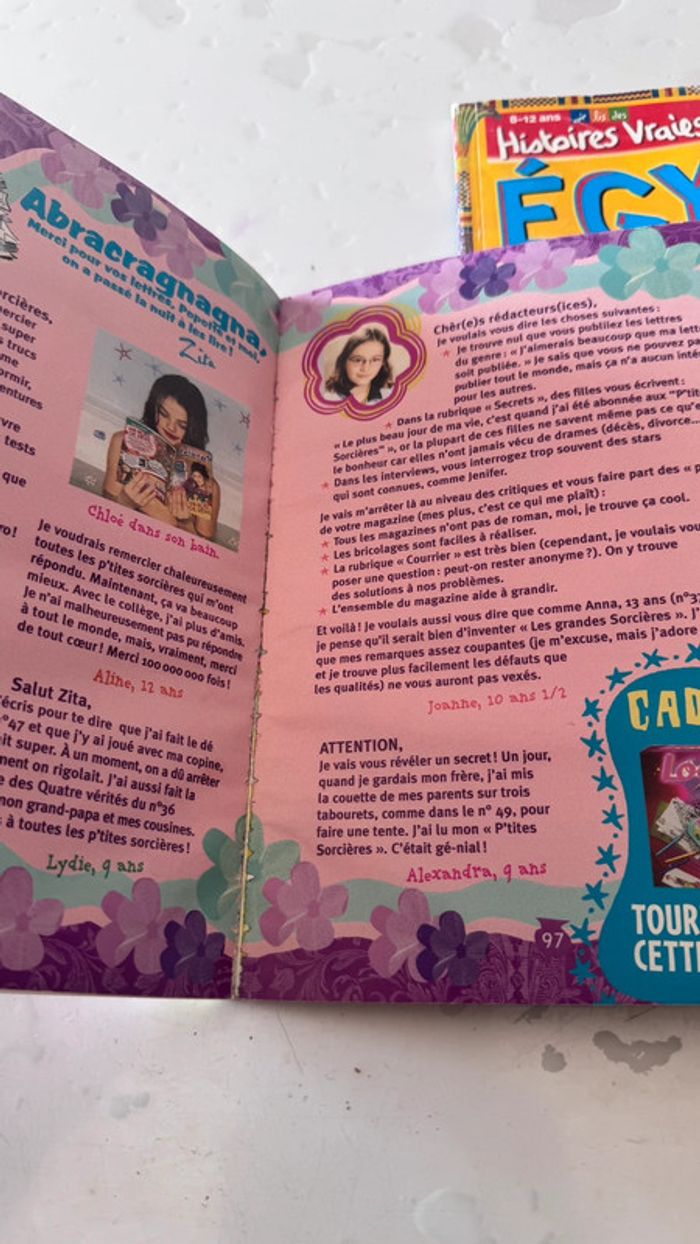 Lot de 2 magazines jeunesse - Les P’tites Sorcières + “Histoires Vraies - Spécial Égypte” - photo numéro 4