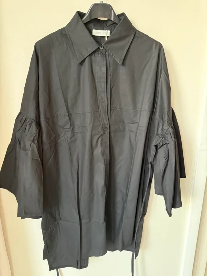 Chemise popeline noire