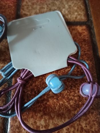 Élastiques lot de 2 avec perle