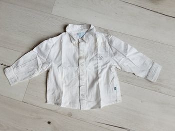Vêtement bébé garçon chemise blanche Obaïbi 12 mois 1 an