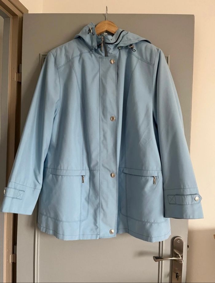 Imperméable bleu clair