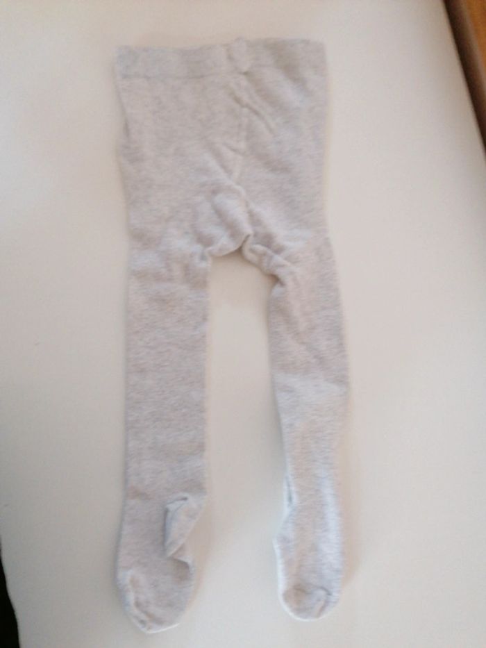 Collants Dpam 24 mois gris clair