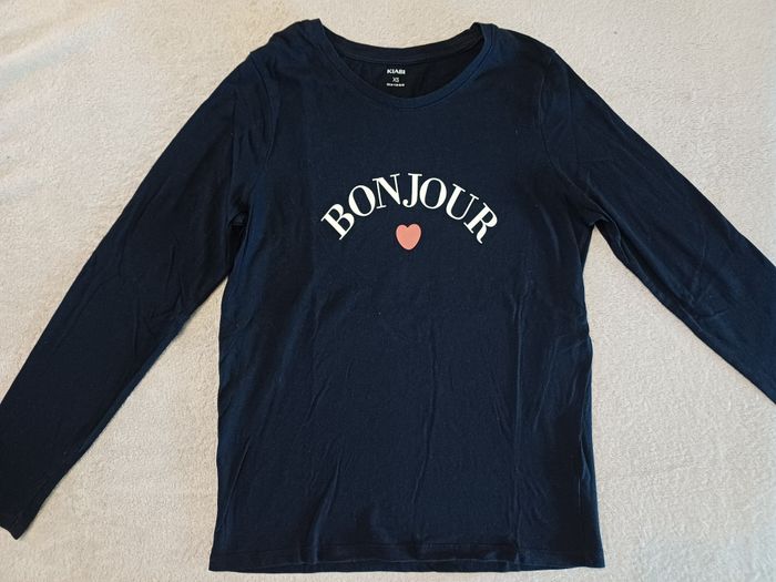 Haut de pyjamas Kiabi XS (34) 14 ans (réf perso G-Q6)(familleac72)