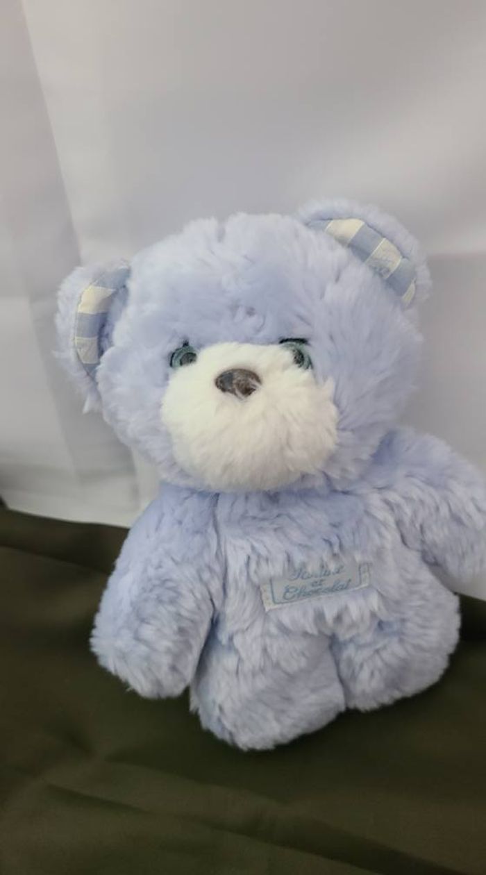 Doudou Ours bleu TARTINE ET CHOCOLAT - photo numéro 5