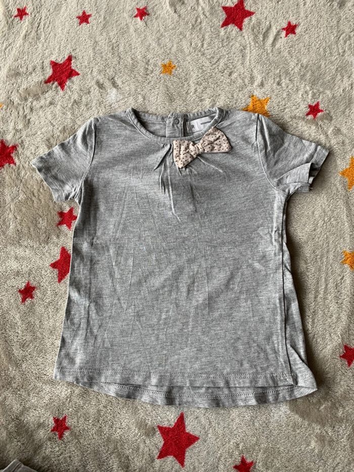 Lot 3 Tee-Shirts R-Baby Rose et Gris 2 Ans - photo numéro 5