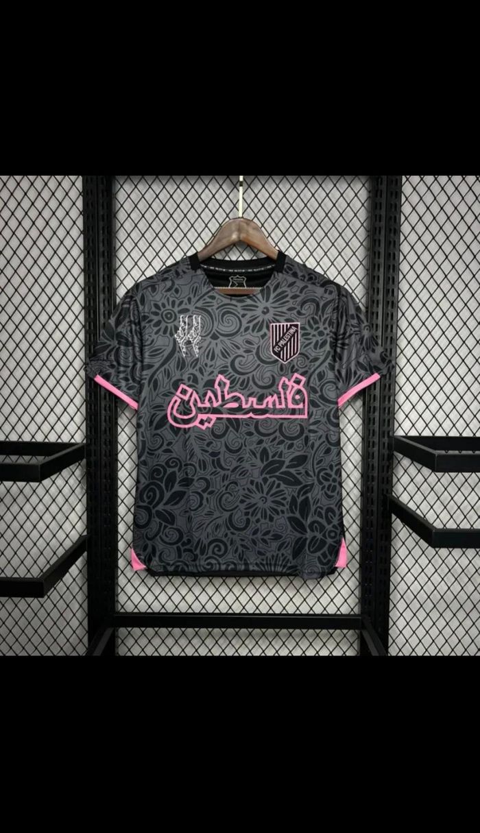 Maillot palestine noir & rose - taille m - neuf avec étiquette