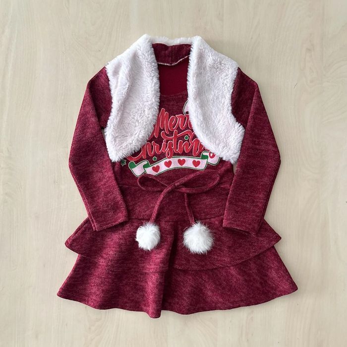 Robe hiver Noël pour fille 2 ans