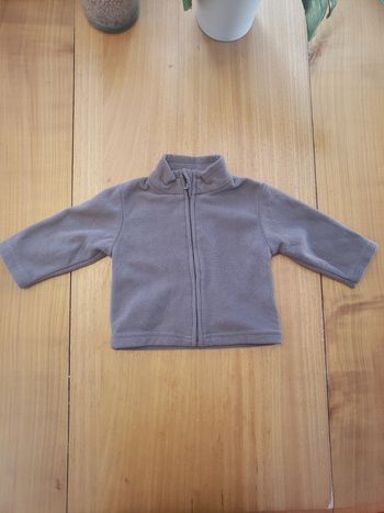 Veste polaire grise 3 mois