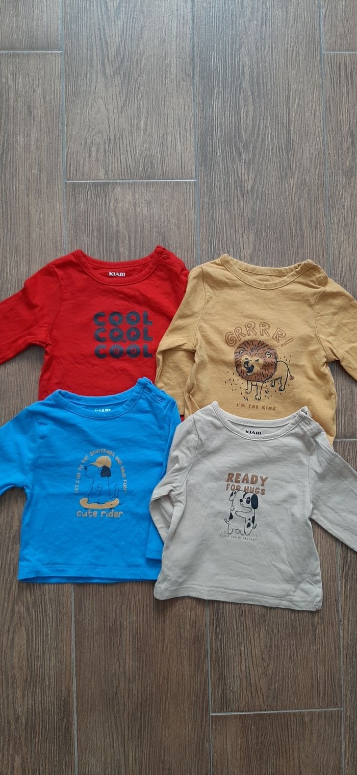 Lot de 4 tee-shirt manches longues