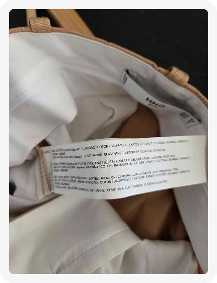 pantalon Mng beige taille Xs - photo numéro 7