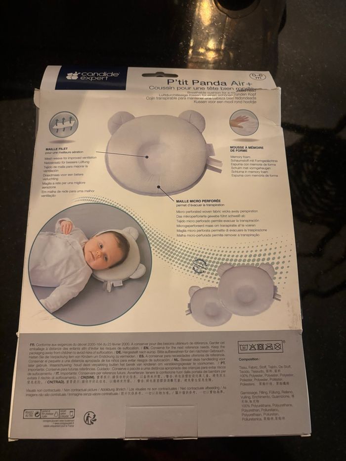 Coussin cale tête bébé candide p’tit panda air+ - photo numéro 2