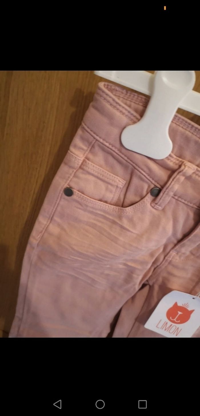 Jeans slim Limon en rose 4 ans - photo numéro 4