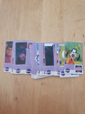stickers jouons rêvons auchan disney complet