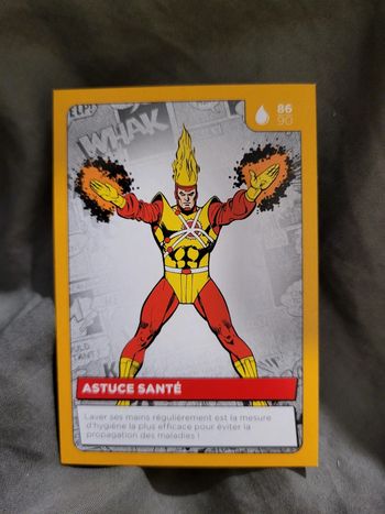 Carte Héros DC Auchan 2022 n° 86 /90 Astuce Santé