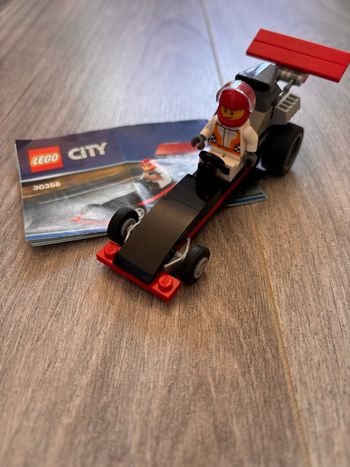 lego City 30358 Dragster et son pilote complet avec notice de montage