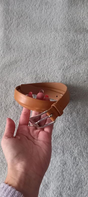 Ceinture beige marron en cuir 34 85cm