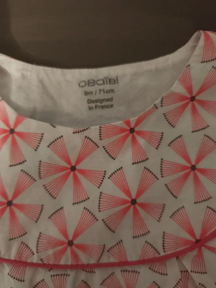 Robe sans manches Obaïbi 9 mois très bon état - photo numéro 3