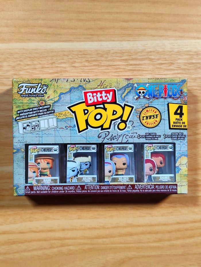 Boîte 4 Bitty Pop! One Piece - Nami, Arlong, Nojiko & Shanks (CHASE) - photo numéro 1