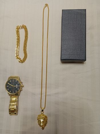 Parure homme bijoux état neuf